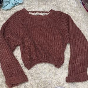 POL CLOTHING brick colored sweater (size l)